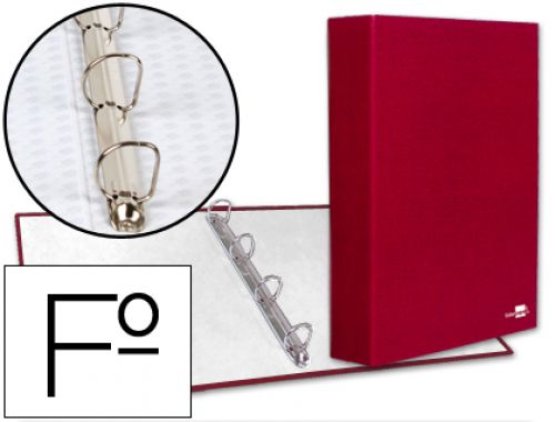 Capa liderpapel paper coat 4 aneis 40 mm forro pvc folio vermelho , Liderpapel , 25564 , 8423473255647